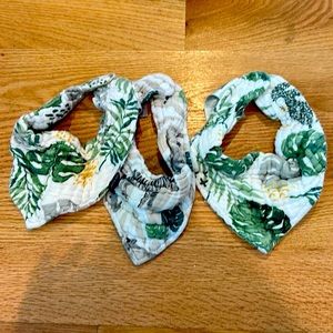 3 Gently Uses Bebe Au Lait Bibs